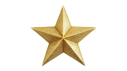Fototapeta premium Gold Glitter Star Festive Decoration Holiday Ornament