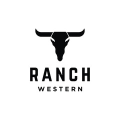 Texas ranch western retro vintage logo design. Logo for business, restaurant, bar.