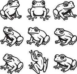 set of frogs