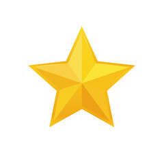 Obraz premium Radiant Golden Star Symbol Shines Brightly on Black Background Achievement Icon Decorative Element
