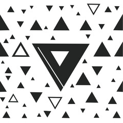 Abstract Triangle Shapes Pattern Dark Background Modern Geometric Wallpaper