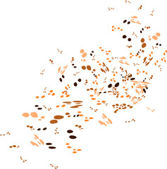 Abstrakcyjne plamy farby i tuszu – zestaw wektorowy © Laura