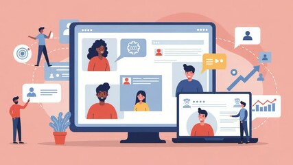 Virtual meeting platform facilitates collaboration among diverse teams in a digital workspace