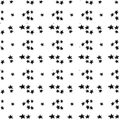 Black star pattern on white background for decorative use  
