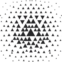Black and Gray Triangular Pattern Forming Gradual Fade Design Background