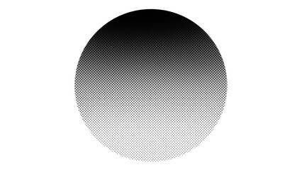 silver circle with dots white background