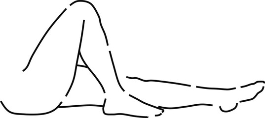 エステ(脱毛)のグラフィック素材イラスト