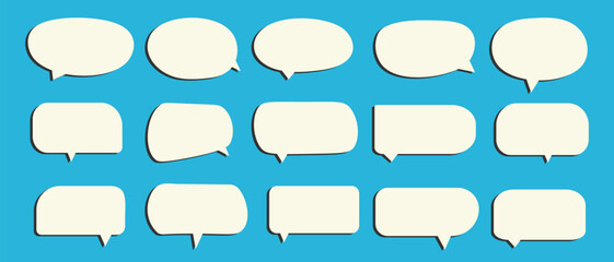 Obraz premium Speech bubble. Set of speech bubble. Speech bubble comic. Speech bubble collection. Speech bubble comic signs.
