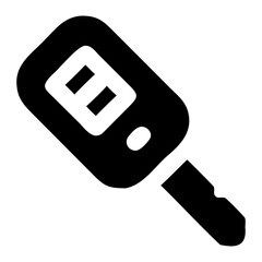 Modern Car Key Icon Sleek Design, Secure Access, Automotive Technology