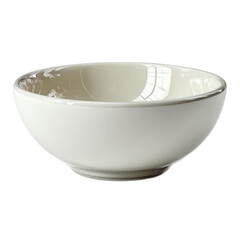 Elegant White Ceramic Bowl with Smooth Rounded Shape and High Gloss Finish for Serving Food or Decorative Display on Kitchen or Dining Table