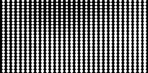 halftone dots. Black dots on white background. using smaller dots for lighter areas and larger ones for darker regions. This pattern will create a dynamic visual texture, perfect for backgrounds