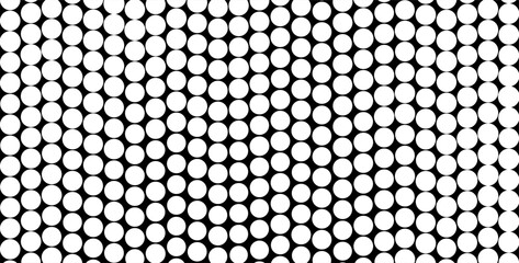 halftone dots. Black dots on white background. using smaller dots for lighter areas and larger ones for darker regions. This pattern will create a dynamic visual texture, perfect for backgrounds