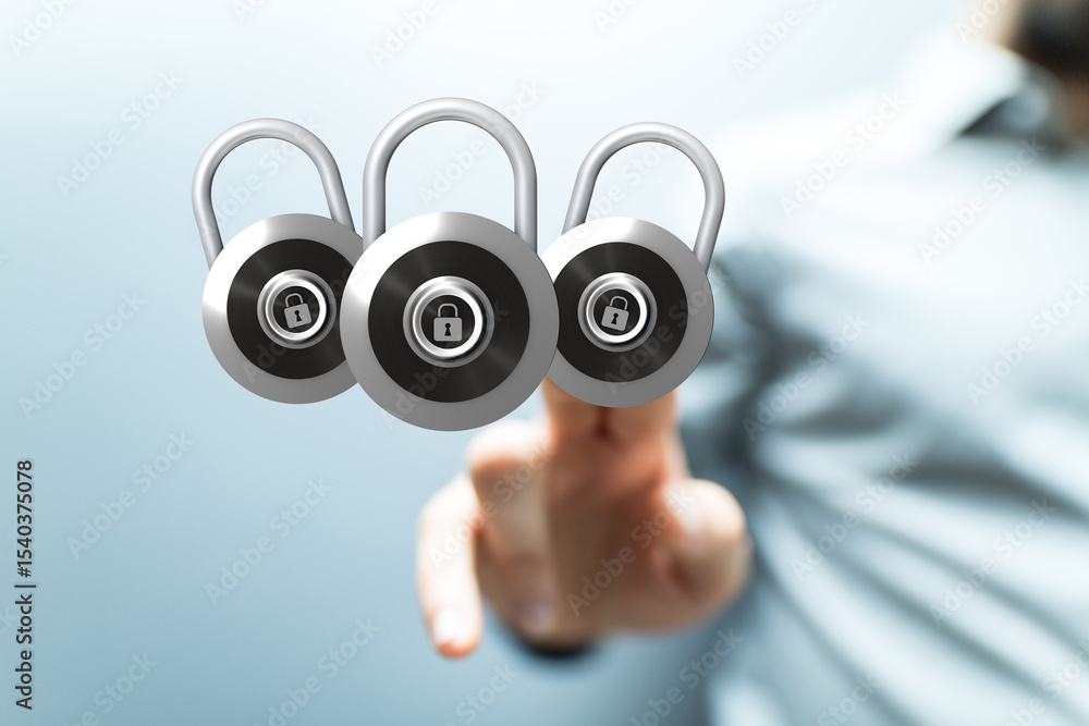 Poster Secure your data with robust encryption.  Privacy and safety guaranteed.