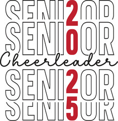 Senior Cheerleader 2025 Celebrating the Final Year