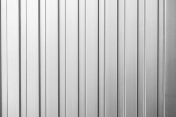 Silver Corrugated Metal Sheet Surface Texture