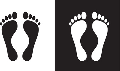Barefoot Steps  High-Resolution Footprints Illustrations for Design Projects