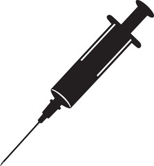 Medical Syringe A Detailed Illustration of Injection Device