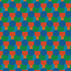 Colorful Tessellating Octagons and Squares Pattern