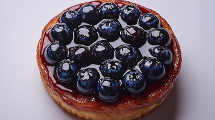 Dark chocolate blueberry cake high resolution picture