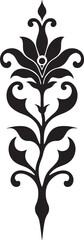 Obraz premium Elegant Floral Damask Stencil Design