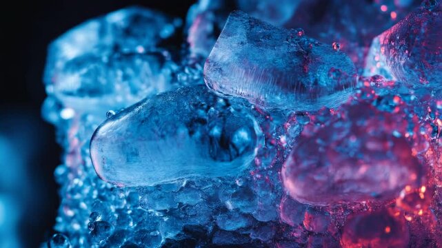 A close-up shot of a bunch of ice cubes, perfect for use in a variety of contexts where cold or frozen concepts are relevant.