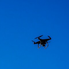 Drone in clear sky