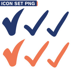 set icon   Selezionare Contrassegna set di icone disegnate a mano  illustrazioni flag si, no tabella spunta questionario 
