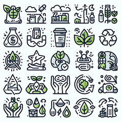 Sustainability Vector Icons