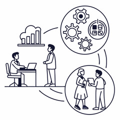 business people in the office