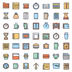 Office icons set