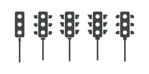 traffic light icon, traffic light line art - simple line art of traffic light, perfect for traffic light logos and icons