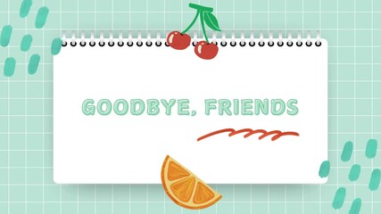 Farewell Note: Sweet and Simple Goodbye Card Design