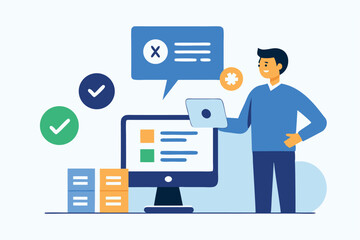 business man with laptop