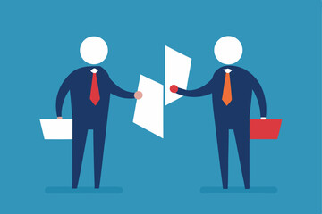 two businessmen shaking hands