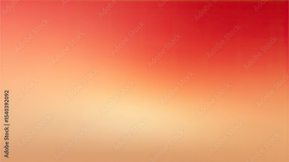 Poster warm gradient background with smooth transition from red to beige