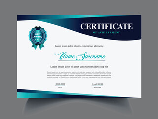 Obraz premium Clean unique latest Certificate design template