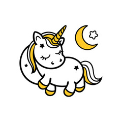 Cute kawaii unicorn