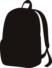 Backpack silhouette vector, Backpack icon