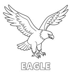 Obraz premium Coloring picture of animal. Learning book for kids. Drawing picture for kids