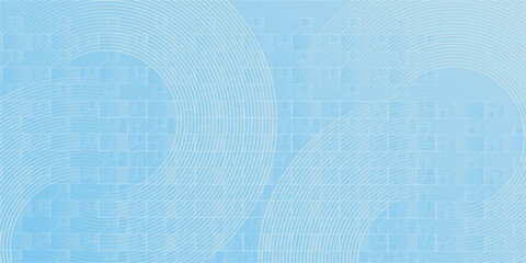 Abstract minimalist banner background, pastel colorful, blue and white gradations. Circle effect style art.vactor