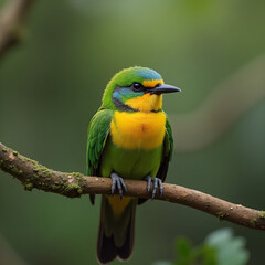 Fototapeta premium green winged macaw