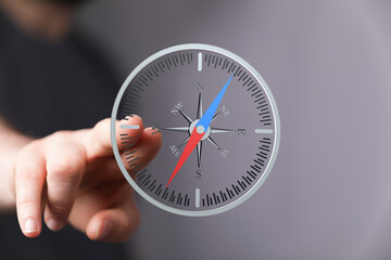 Discover your path with this digital compass.  Navigate, explore, and find your way.