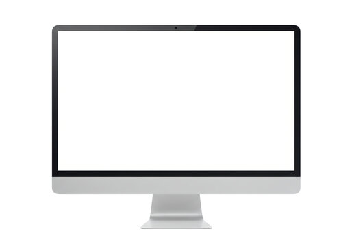Isolated Computer Monitor with Blank Screen