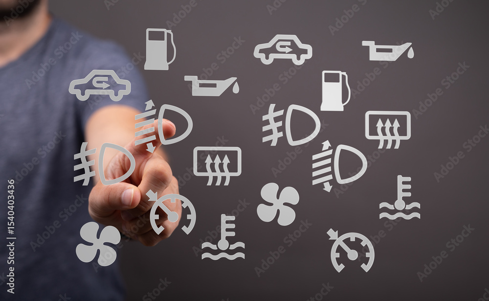 Aufkleber Learn to identify and understand common car dashboard warning lights.  Prevent costly repairs with this helpful guide.