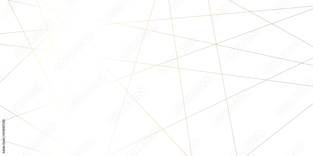 Poster abstract luxury seamless premium shiny golden random chaotic square and triangle lines on transparen