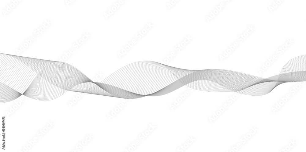 Poster abstract grey smooth element swoosh speed wave modern stream background. abstract wave line for broc