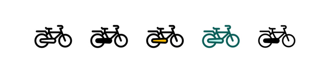 Fototapeta premium Bycycle multiple icon