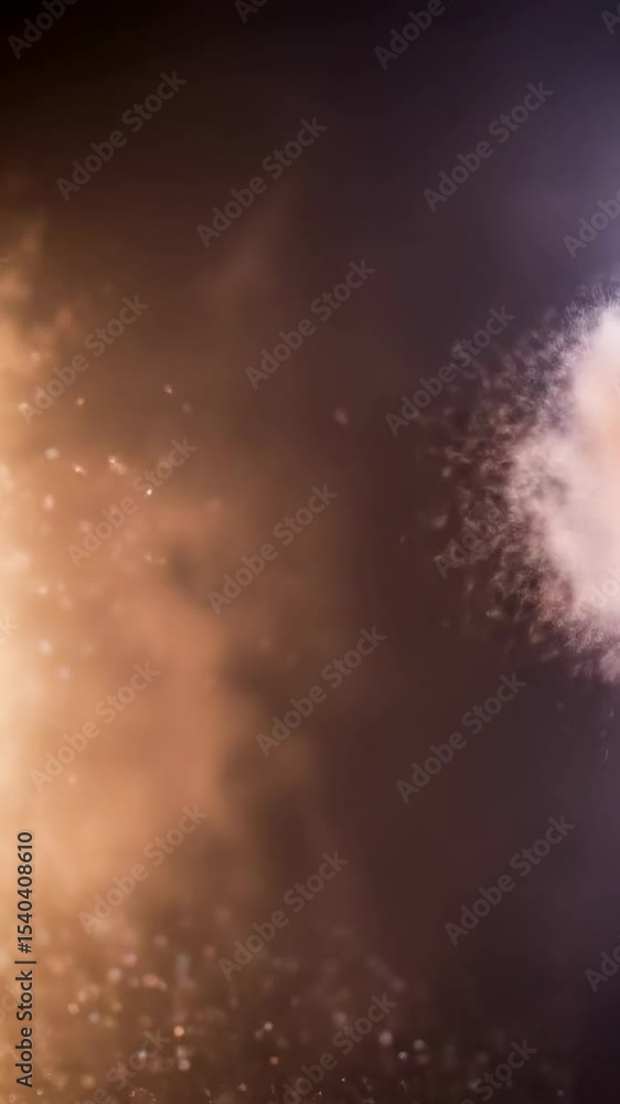 Poster colorful explosion of powder creating dynamic abstract background