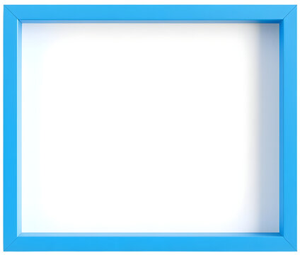 하늘색 입체 프레임a three-dimensional blue frame