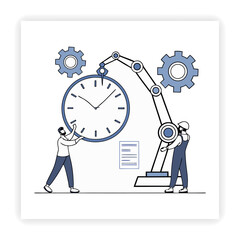 Teamwork and Project Planning Doodle Illustrations